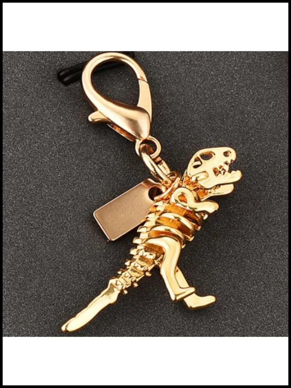 Gold Purse Chain Bag Charm with Double-Spring Clasp - Shoulder Strap Extender